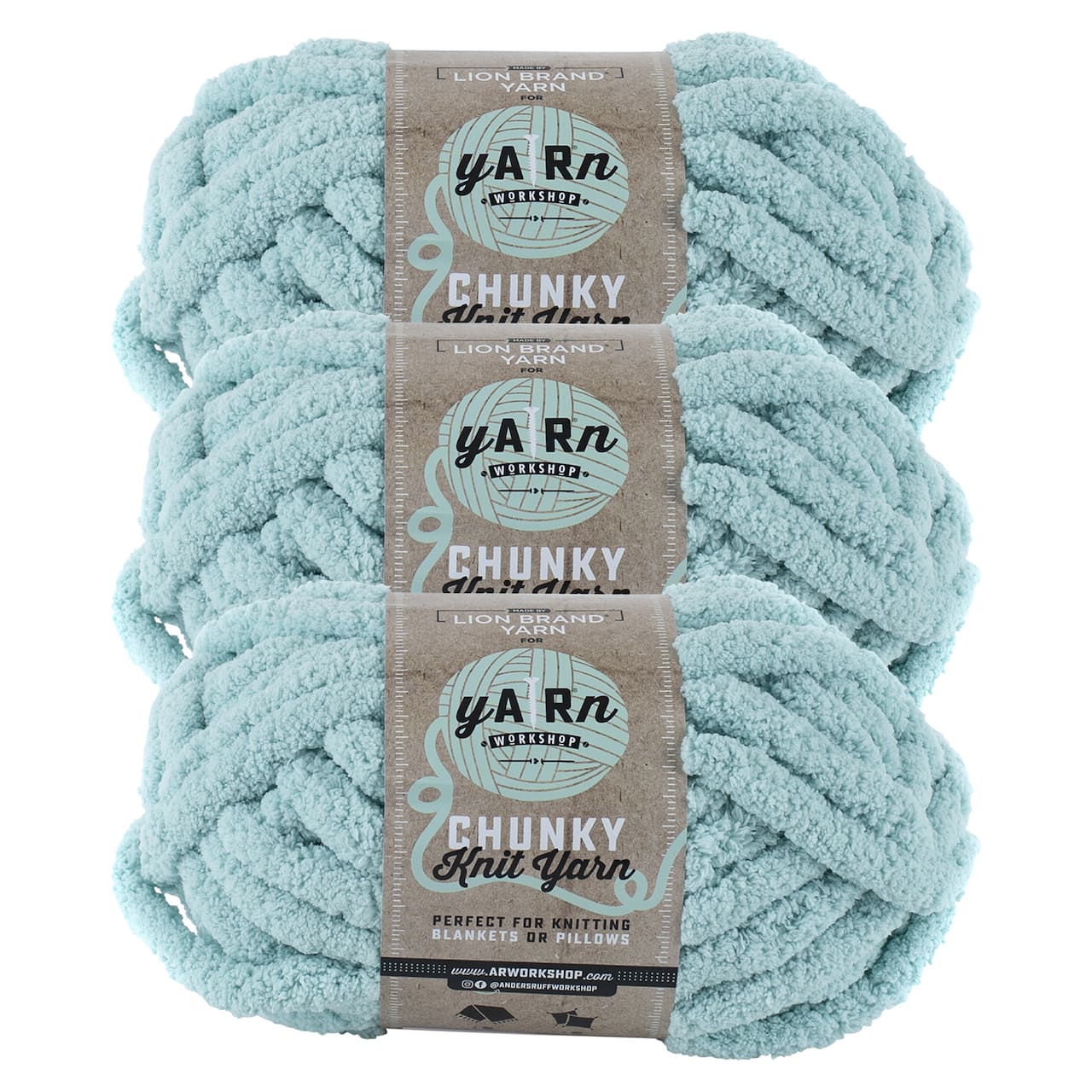 3 Pack Lion Brand® Yarn Workshop Chunky Knit Yarn